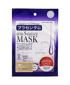 Japan Gals Pure 5Essence Mask with Placenta - Маска с плацентой 30 мл